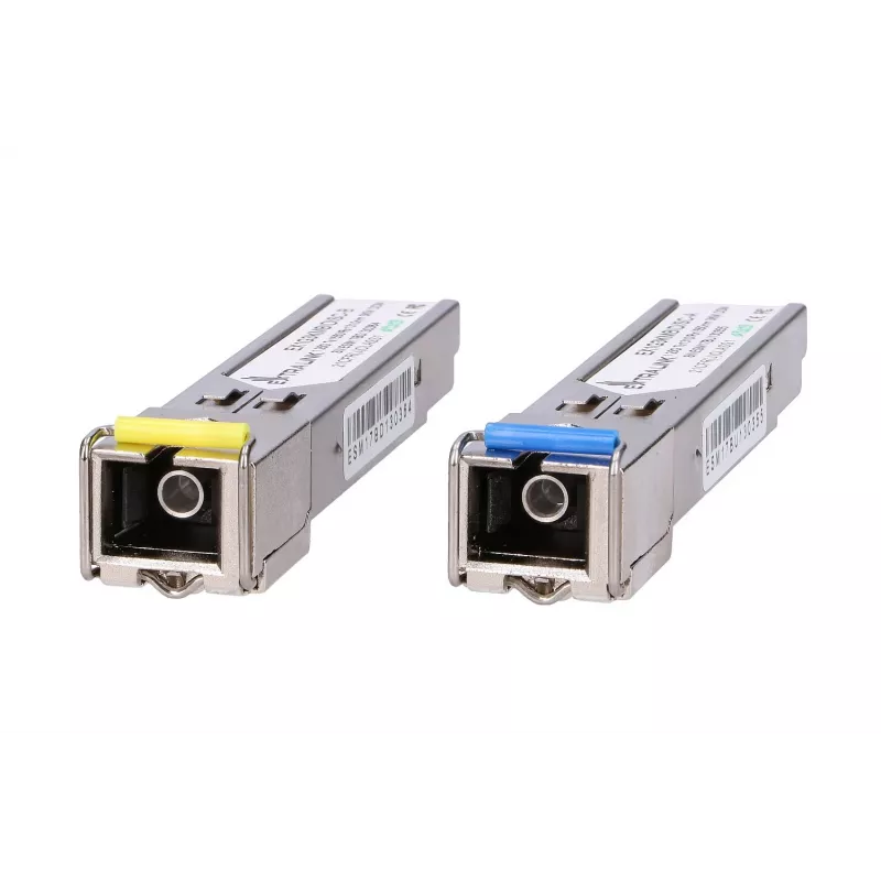 Extralink SFP WDM šķiedru pārsūtītāju pāris 1.25G 1310/1550nm vienmoda 3km SC DOM