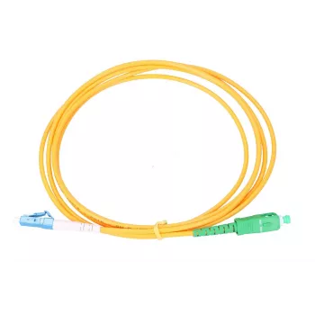 Optiskās šķiedras patchcord Extralink LC/UPC – SC/APC, vienmoda G.652D, simplekss, 3 mm apvalks, 2 m