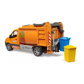 BRUDER modelis MB Sprinter pašvaldības atkritumu savācējs BR-02682, mēroga rotaļlieta
