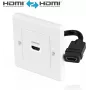 HDMI sienas plates PureLink X-HW001-1 viena porta padziļināta HDMI izeja sienas montāžai