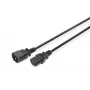 Digitus ASSMANN pagarinātāja kabelis - IEC 60320 C14 uz IEC 60320 C13 - 250 V - 1,2 m - liets - melns (AK-440201-012-S)