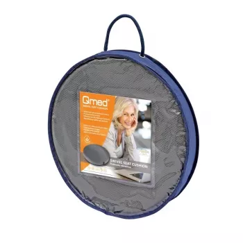 Sēdekļa spilvens MDH DRQE3M0BBXXXP — apaļš putu spilvens ar dzesējošu želeju, Ø 390 mm, augstums 50 mm, pelēks, max slodze 120 kg