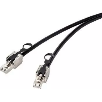 Renkforce RF-4538214 Tīkla kabelis Melns 0,25 m Cat6a S/FTP (S-STP) (RF-4538214)