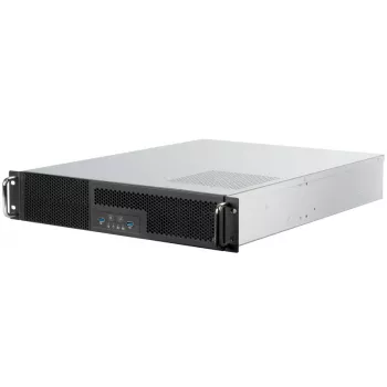 SilverStone RM23-502 Rackmount Server Korpus, ATX, USB 3.0 - 2U - melns