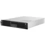 SilverStone RM23-502 Rackmount Server Korpus, ATX, USB 3.0 - 2U - melns