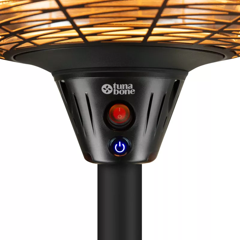 Āra stāvošais infrasarkanais sildītājs TARGUS TB2068S-01, 2000 W, 3 jaudas līmeņi, IP45, līdz 20 m²