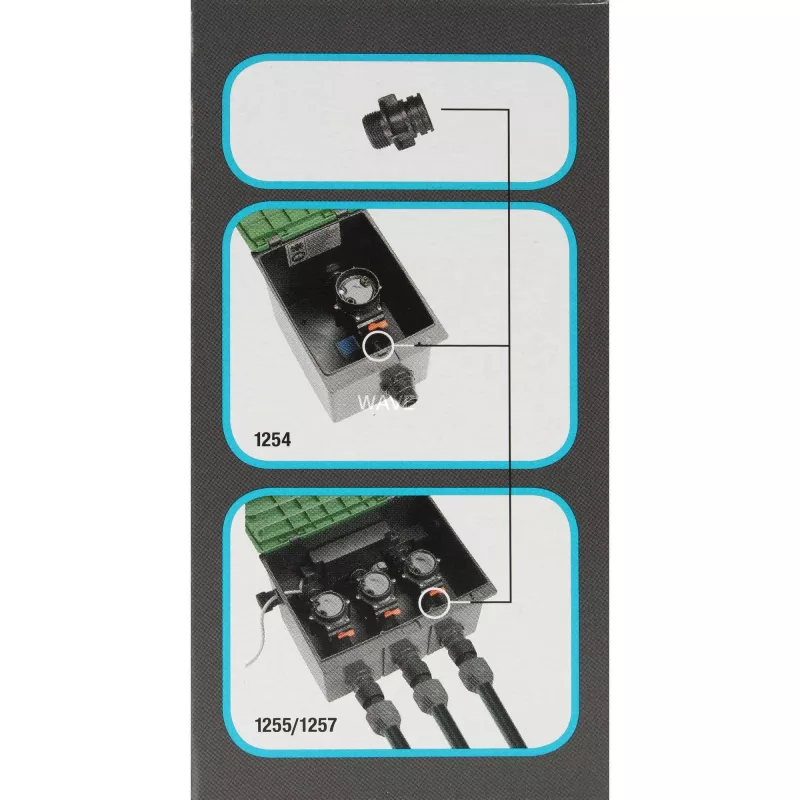 Dārza dušas piederums Gardena 5319-20 melns saderīgs ar Ventilbox V1 V3
