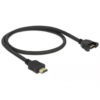 HDMI pagarinātājs DeLOCK 85463 0,5 m A tipa tēviņš-mātīte melns