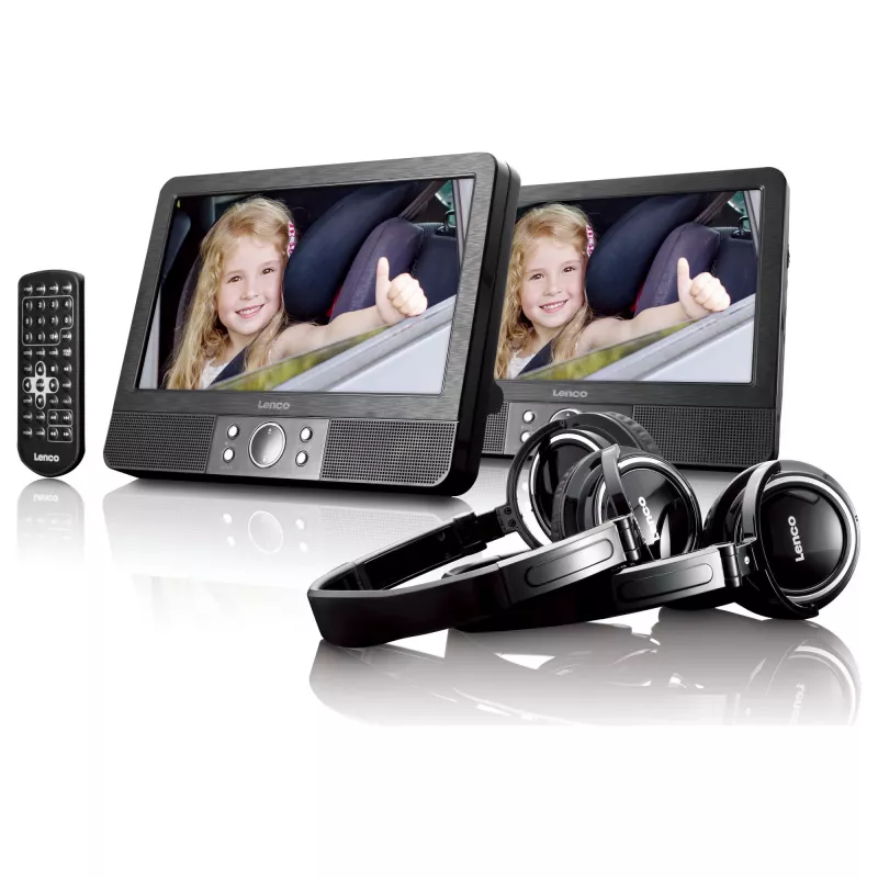 Portējams DVD atskaņotājs Lenco MES-415 22,9 cm 802 x 480 pikseļi melns