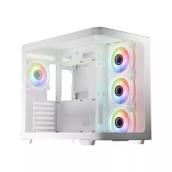 LC-Power Gaming 8001W Pro-Storm Light Midi Tower ATX datora korpuss, baltā krāsā (LC-8001W-ON)