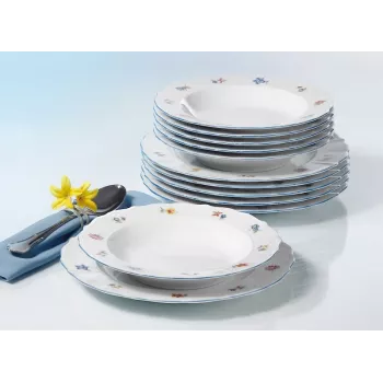 Seltmann Weiden Trauku komplekts 12 gab. Porcelāns Balts