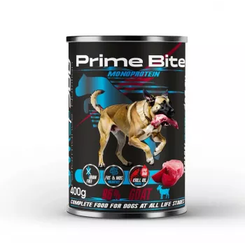 PRIME BITE Monoprotein Goat with beetroot - slapjā suņu barība - 400g