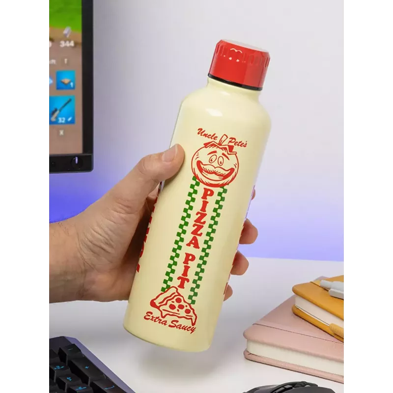 Sporta ūdens pudele Paladone Fortnite Metal PP14736FO 500 ml, metāla apdare, skrūvējams vāciņš