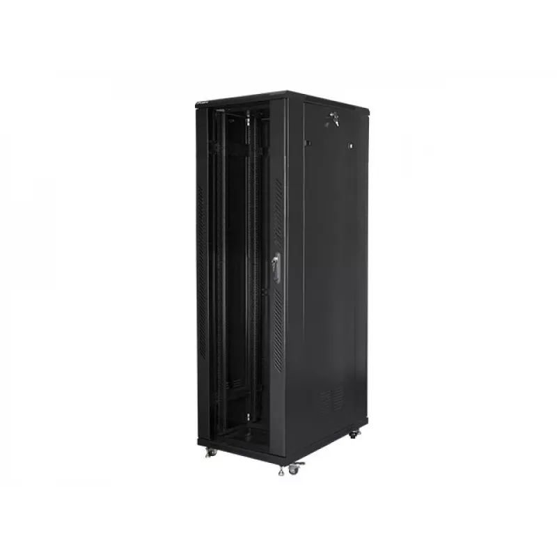 Lanberg FF01-8042-12B brīvi stāvošs 19 inch skapis 42U/800x1000 mm (plakanā iepakojumā) melns