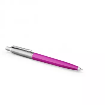 Parker 2075996 Jotter Originals piespraužamā lodīšu pildspalva ar atsperīgu klipu, fuksīna spīdīga plastmasa