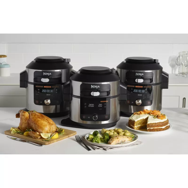 Daudzfunkcionālais pavārs Ninja OL750EU 7.5 L 1760 W Melns Nerūsējošais tērauds, 14 automātiskās programmas