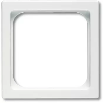 Busch-Jaeger 1746/10-84 Balta bezskrūvju sienas kontaktligzdas pārsega plāksne, 63×63 mm, logs 51×51 mm
