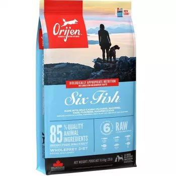 ORIJEN Six Fish - sausā barība suņiem - 11,4 kg