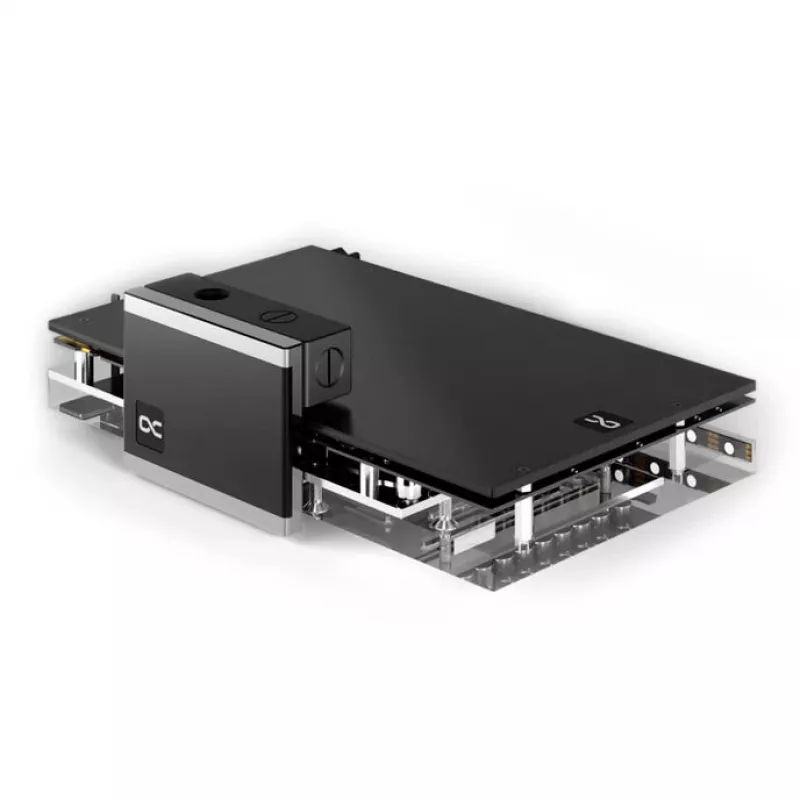 Ūdens dzesēšanas terminālis Alphacool Eisblock Aurora 180° (13763) — RGB saderīgs, 180° leņķa terminālis