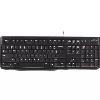 Logitech K120 tastatūra USB QWERTY Spāņu Melna (920-002499)