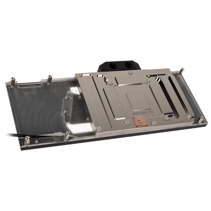 Watercool Heatkiller V priekš RTX 3080/3090 EVGA XC3, ARGB - Niķelis + Acetāls, melns