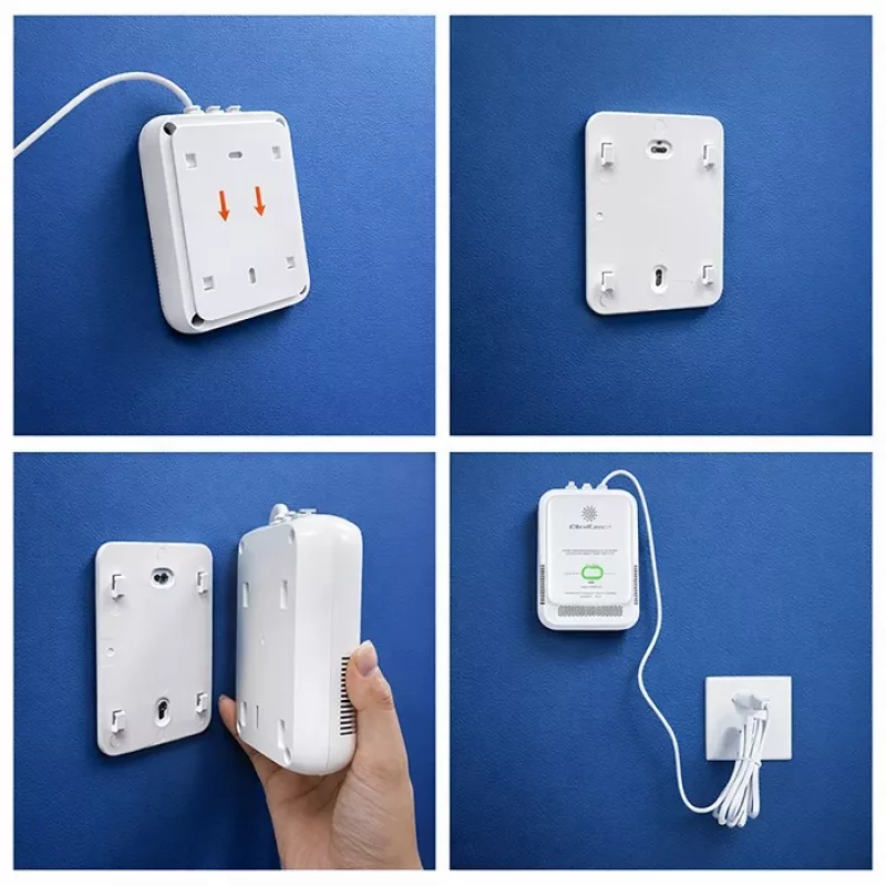 Gāzes noplūdes sensors QOLTEC 52652 — propāna/butāna (LPG) detektors, 85 dB trauksme, LED indikators