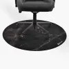 Arozzi Zona Apaļais Grīdas Paklājs Krēslam — Black Marble