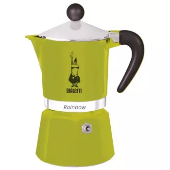Bialetti Rainbow 0.06 L Alumīnija Termoplastiska Zaļa Kafijas Automāts