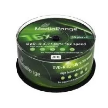 MEDIARANGE 50 x DVD+R - 4.7 GB (120 min.) 16x