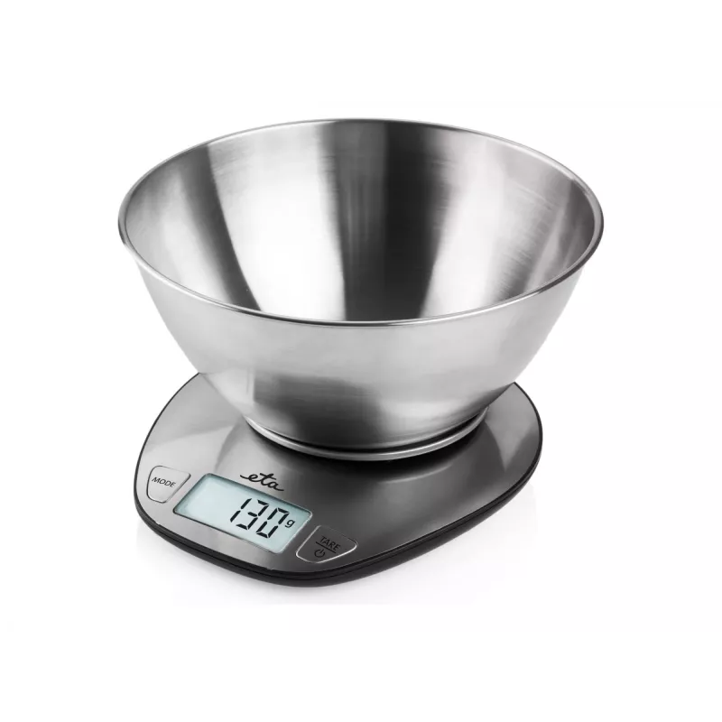 Virtuves elektroniskie svari ETA Dori, nerūsējošais tērauds, 5 kg, 1 g precizitāte