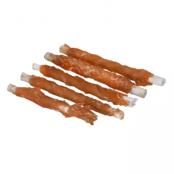 PETITTO Chicken wrapped chopsticks suņu našķi 500 g — vistas garšas košļājamās nūjiņas, 60% proteīns