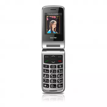 Beafon SL645plus_EU003B Sudraba krāsas salokāmais telefons