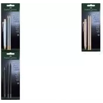 Pildspalvas un zīmuļa komplekts Faber-Castell 241122 — lodīšu pildspalva un grafīta zīmulis, gaiši zils, blistera iepakojums