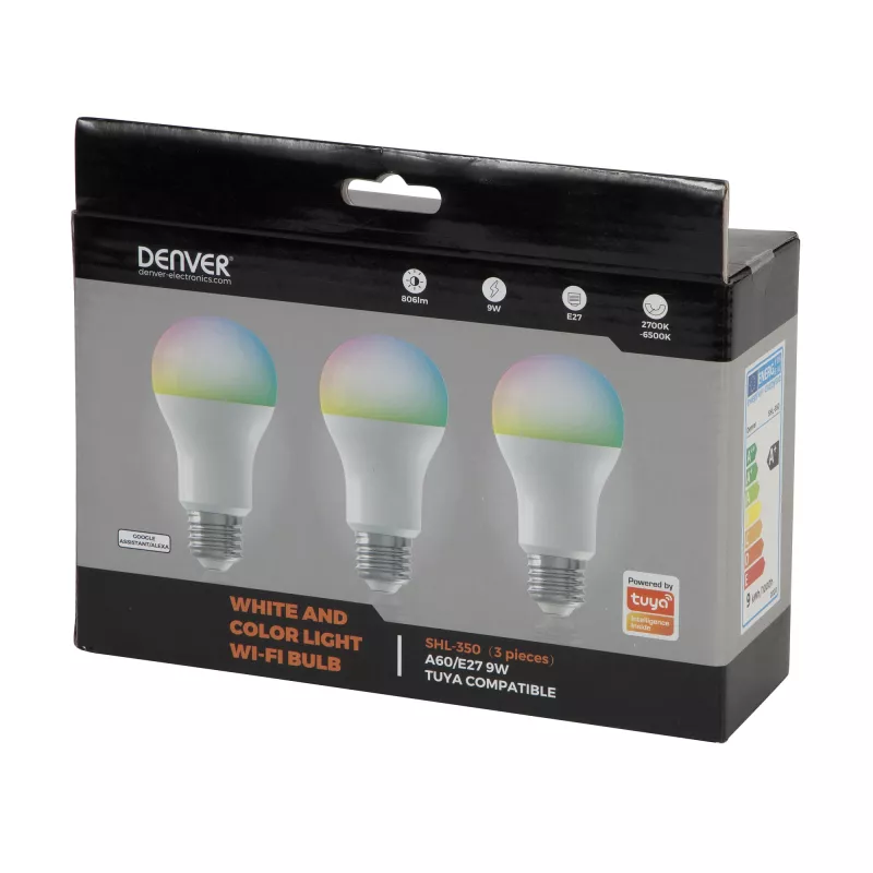 Viedā spuldze Denver SHL-350, E27, 9W, WiFi