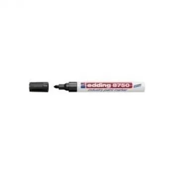 Permanentais marķieris Edding 8750 Bullet Tip Melns