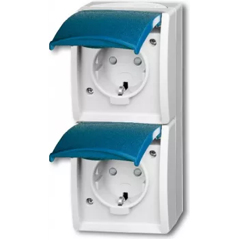 Busch Jaeger 2084-0-0719 Kontaktligzda CEE 7/3 Zila - Balta