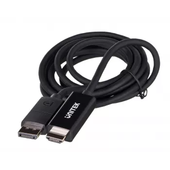 UNITEK V1608A DisplayPort 1.2 – HDMI kabelis, 1,8 m, 4K@60Hz