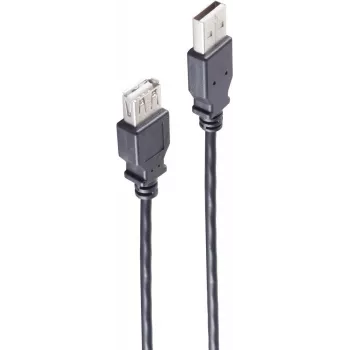 shiverpeaks BS13-24305 USB kabelis 0,3 m USB 2.0 USB A Melns