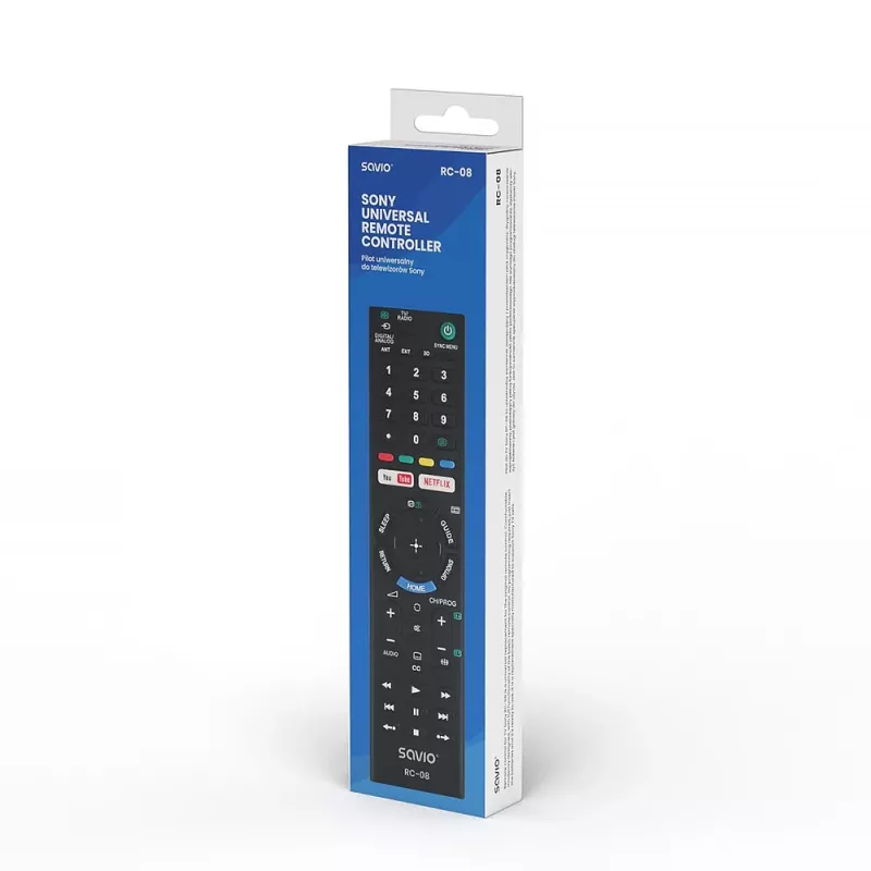 Savio RC-08 tālvadības pults TV spiedpogas