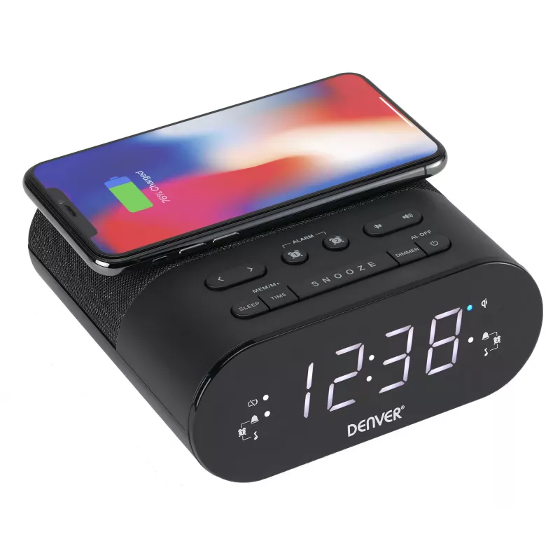 Denver CRQ-107 Digitālais modinātājpulkstenis Melns