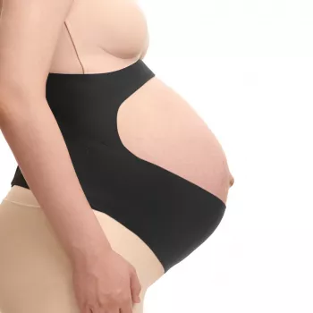 Momcozy grūtniecības vēdera josla, melna, XL