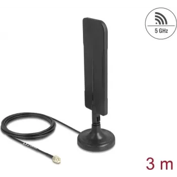 Antena DELOCK 10038 5.8 GHz RP-SMA 3 dBi Omnidirekcionāla