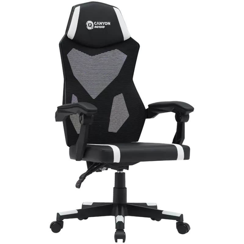 CANYON Flow MCH01 Mesh Melnbalts spēļu krēsls