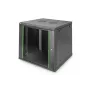 Sienas stiprinājuma tīkla skapis Digitus DN-19 12U-6/6-EC-SW