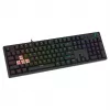 Mehāniskā spēļu tastatūra SAVIO STYX Outemu Blue Hot-Swap RGB USB QWERTY US International Melna 104 taustiņi
