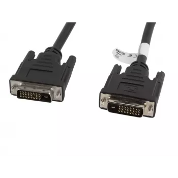 DVI kabelis Lanberg CA-DVID-10CC-0018-BK 1.8 m Melns