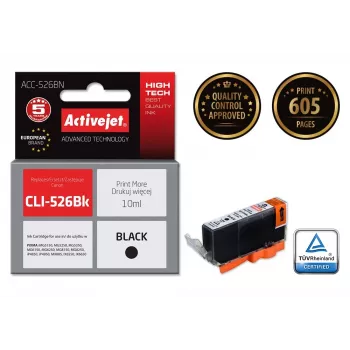 Activejet ACC-526CN tinte (aizstāj Canon CLI-526C; Supreme; 10 ml; ciāna)