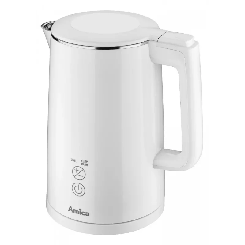 Elektriskā tējkanna AMICA 1.5L 2200W Sudraba