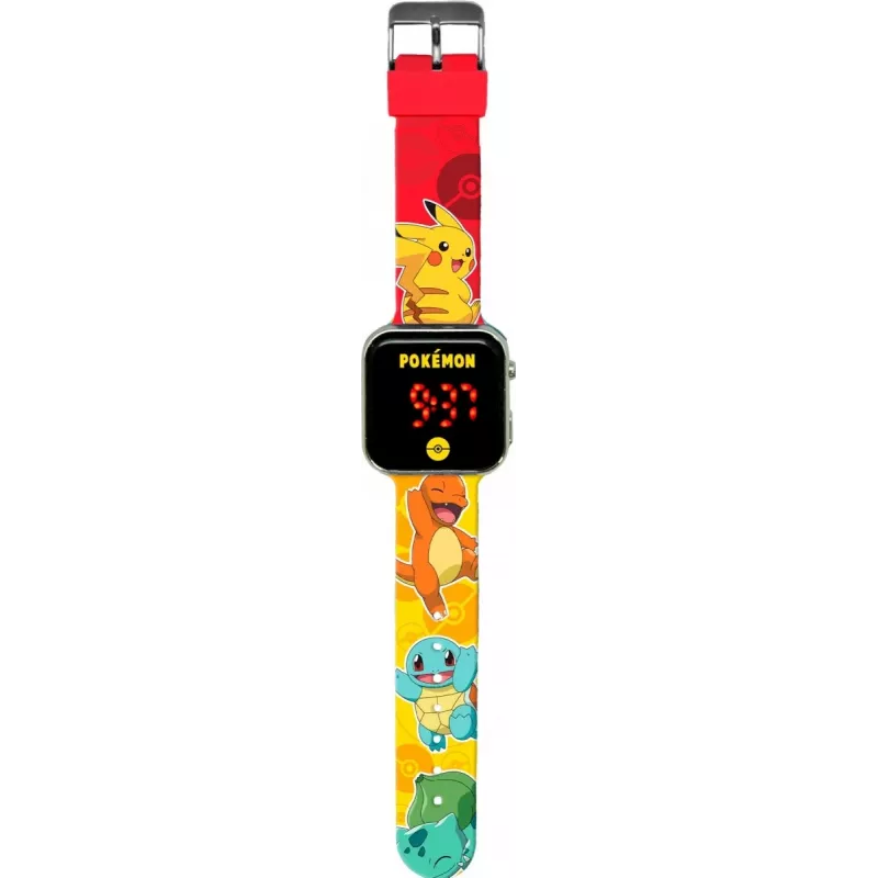 Bērnu digitālais LED pulkstenis Kids Euroswan Pokémon POK4435
