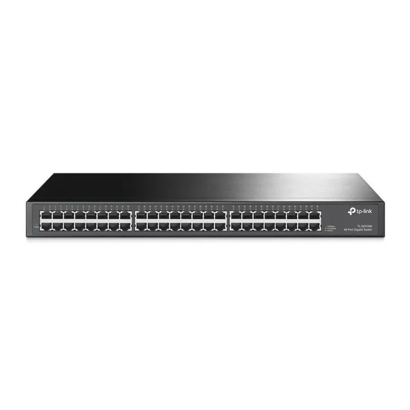 TP-Link TL-SG1048 Nenodrošināts Gigabitu Ethernet (10/100/1000) 1U Melns